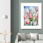 Tulpenfeld by Ohkimiko on GIANT ART - illustration tulpen