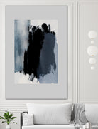 Abstract Brush Strokes 15 by Mareike on GIANT ART - blue illustration painted