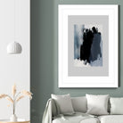 Abstract Brush Strokes 15 by Mareike on GIANT ART - blue illustration painted