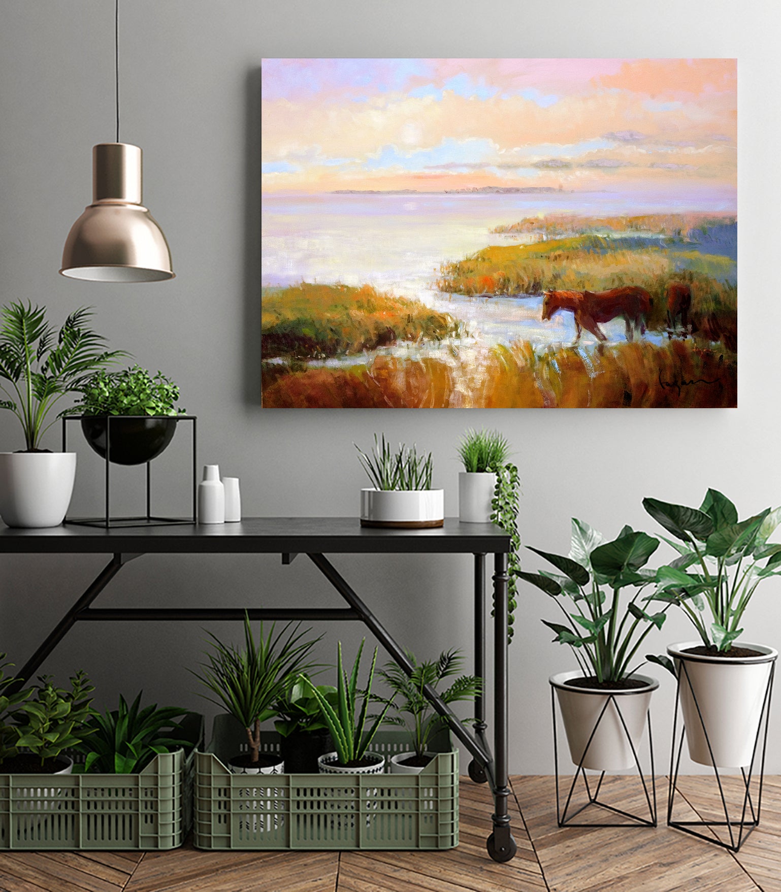 Serene Marshscape by Dorothy Fagan  on GIANT ART - animal