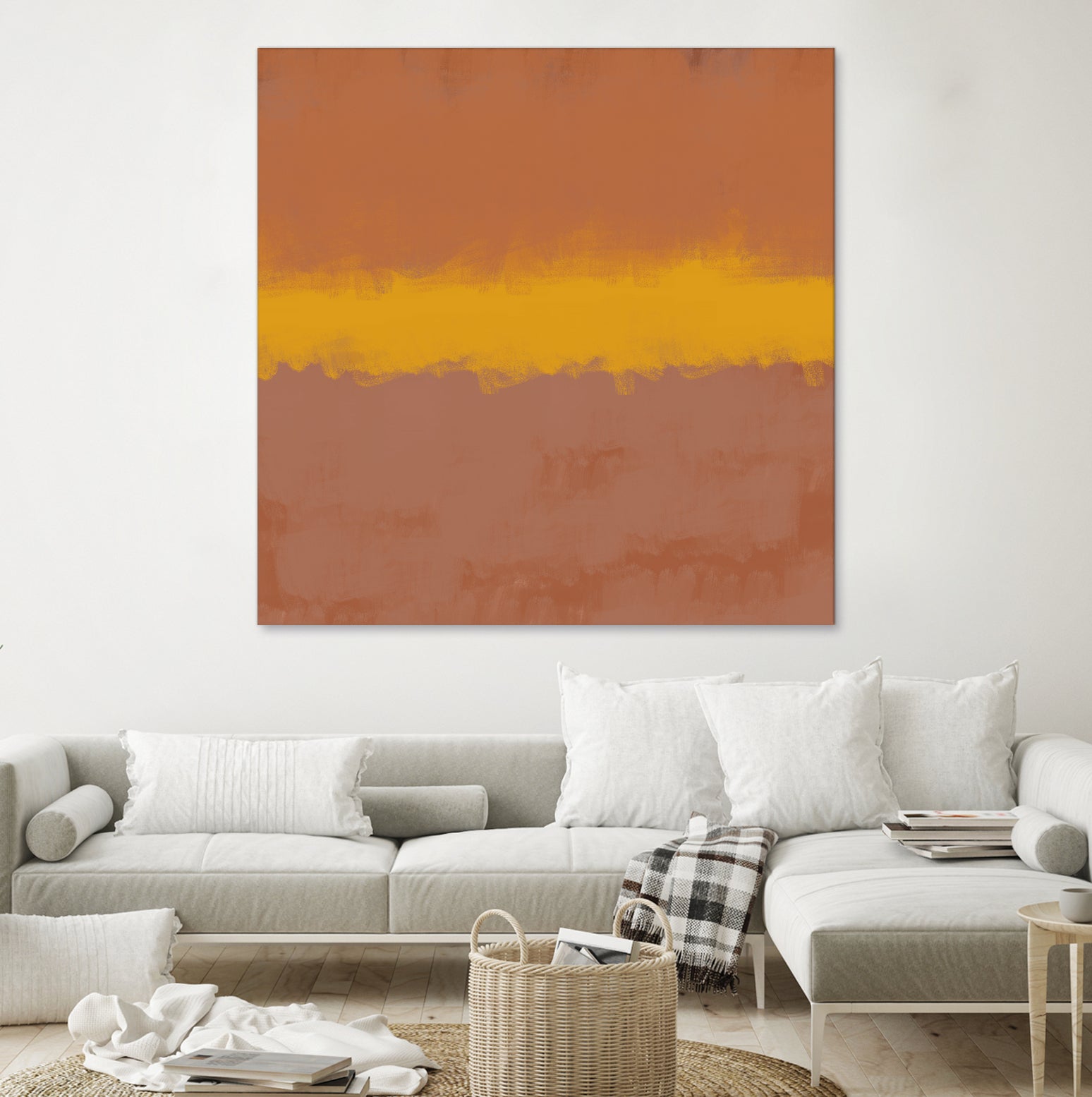 MODERN CALM by THE on GIANT ART - orange miuus studio rothko