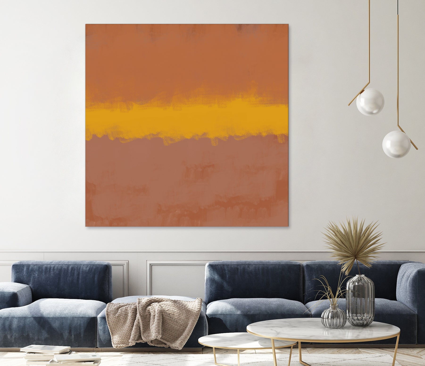 MODERN CALM by THE on GIANT ART - orange miuus studio rothko