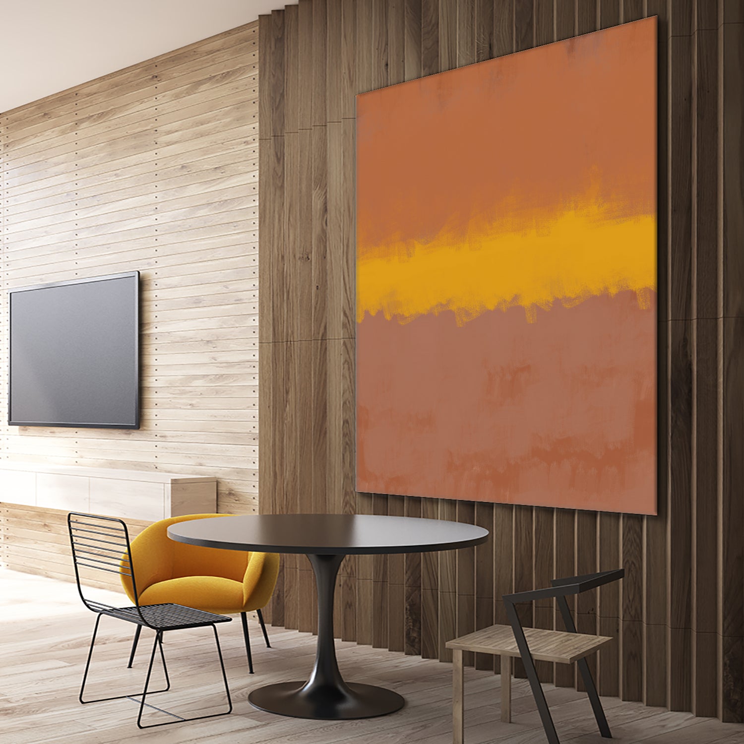 MODERN CALM by THE on GIANT ART - orange miuus studio rothko