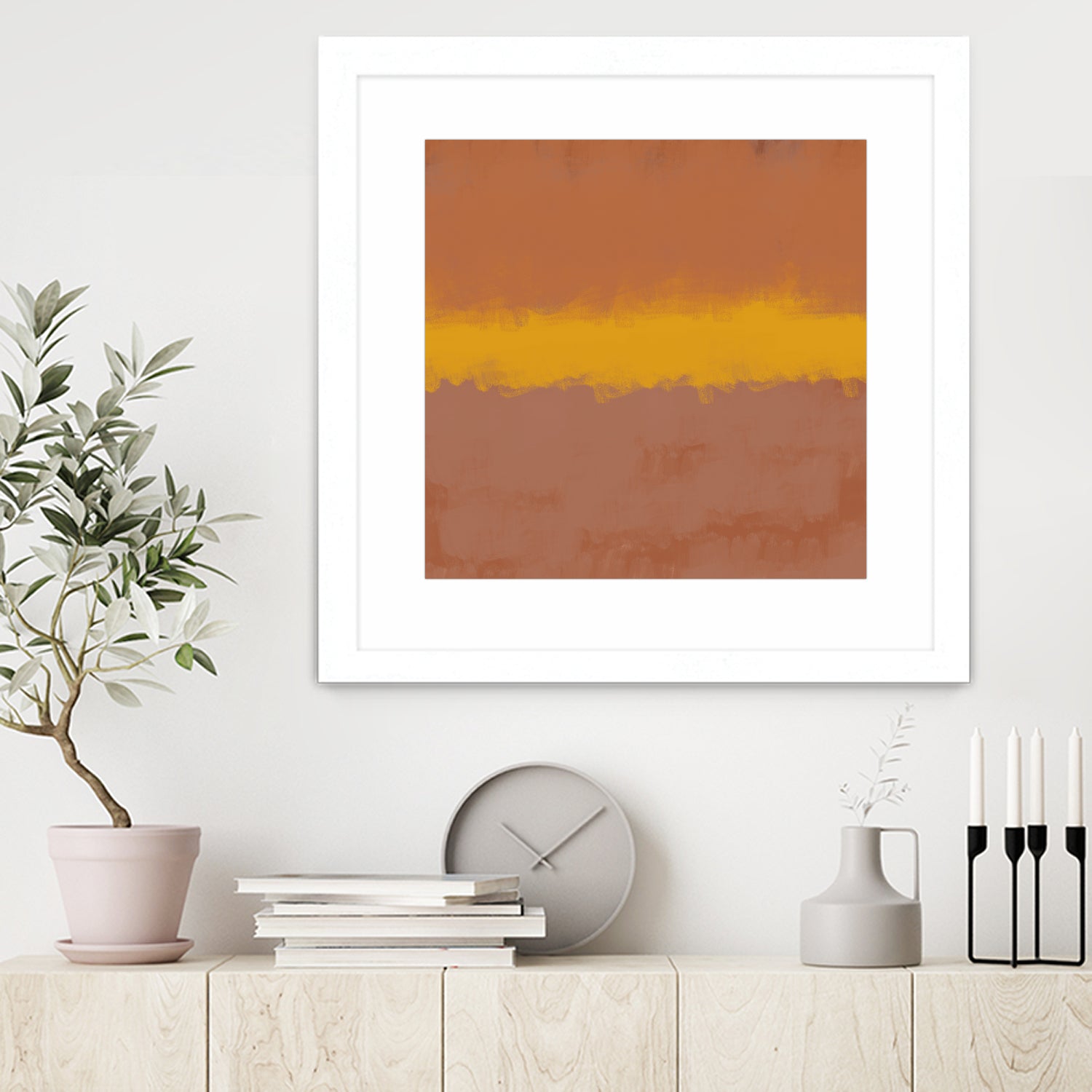 MODERN CALM by THE on GIANT ART - orange miuus studio rothko