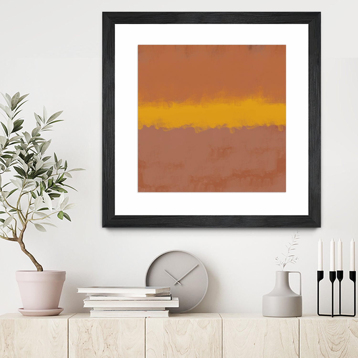 MODERN CALM by THE on GIANT ART - orange miuus studio rothko