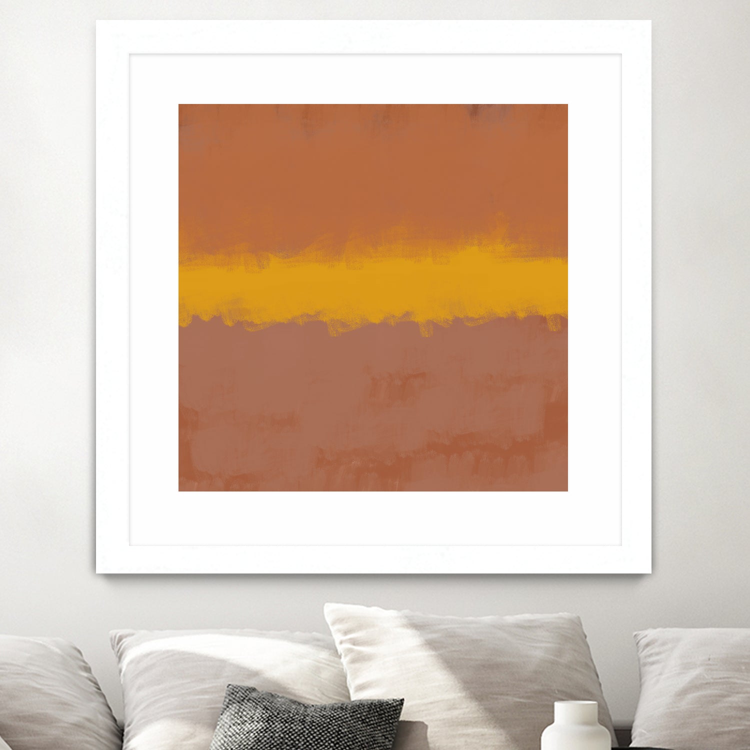 MODERN CALM by THE on GIANT ART - orange miuus studio rothko