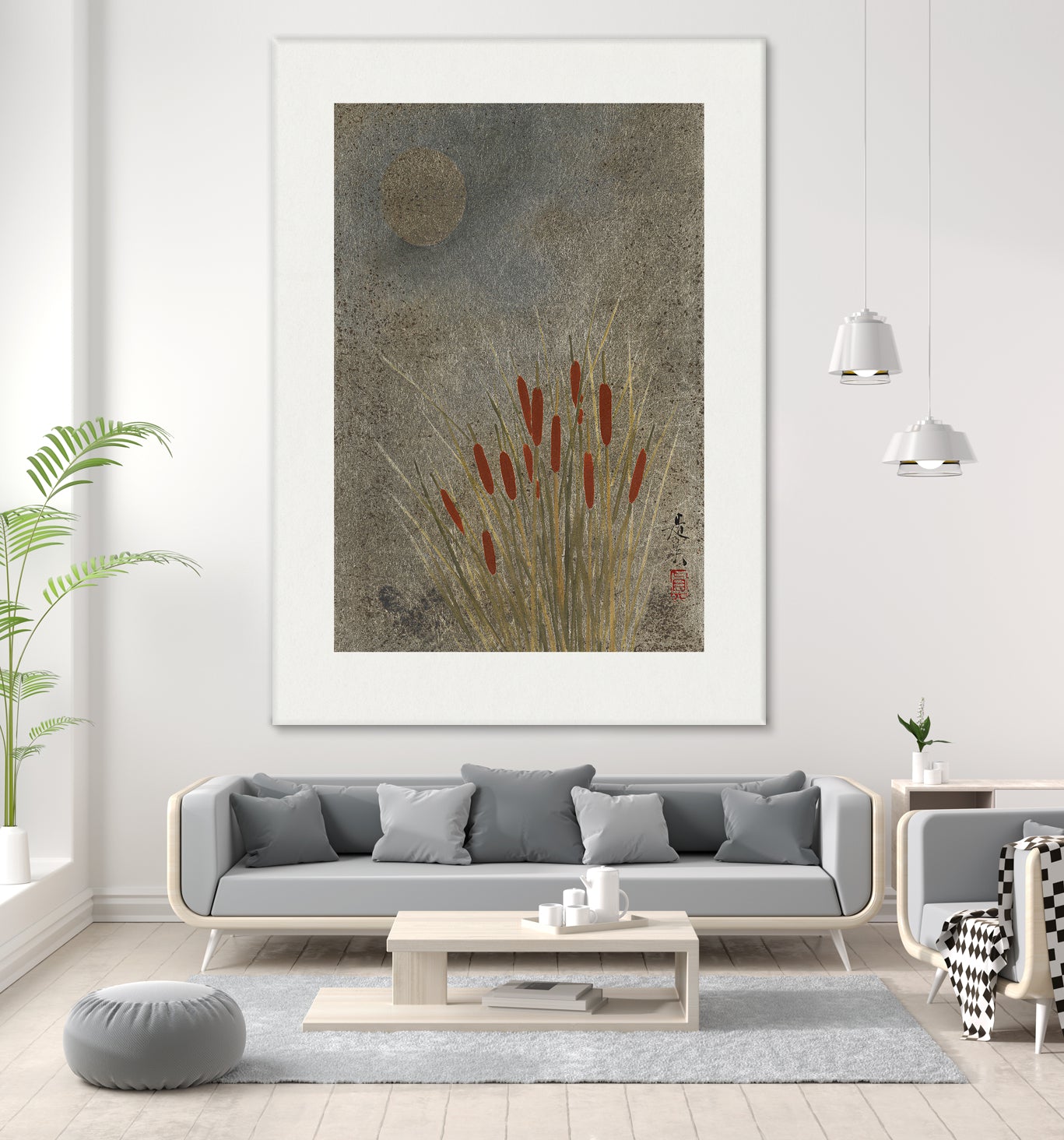 Japanese Grass Field At Night (1807a¬Ä¬ì1891) by Shibata Zeshin on GIANT ART - 9449 illustration