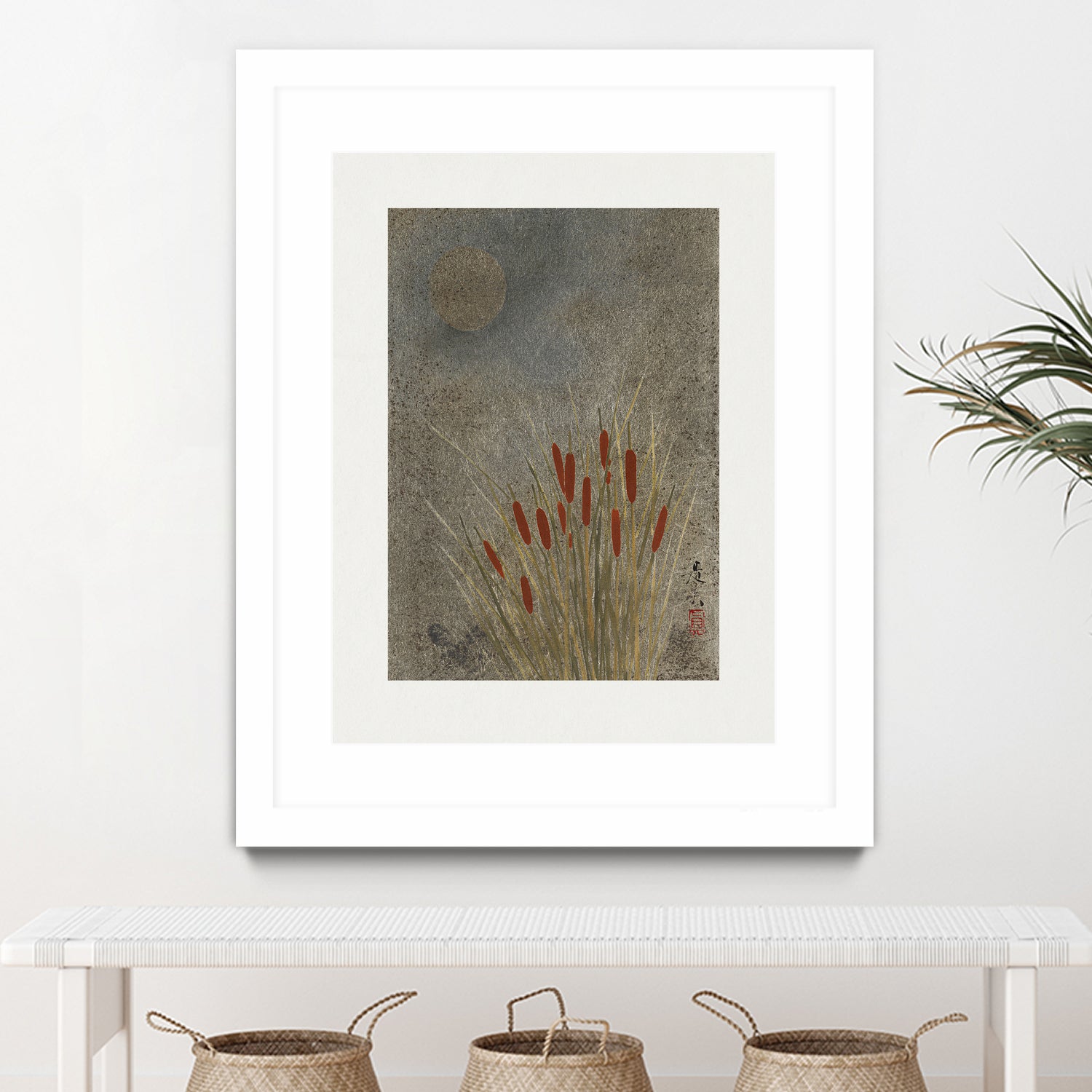 Japanese Grass Field At Night (1807a¬Ä¬ì1891) by Shibata Zeshin on GIANT ART - 9449 illustration