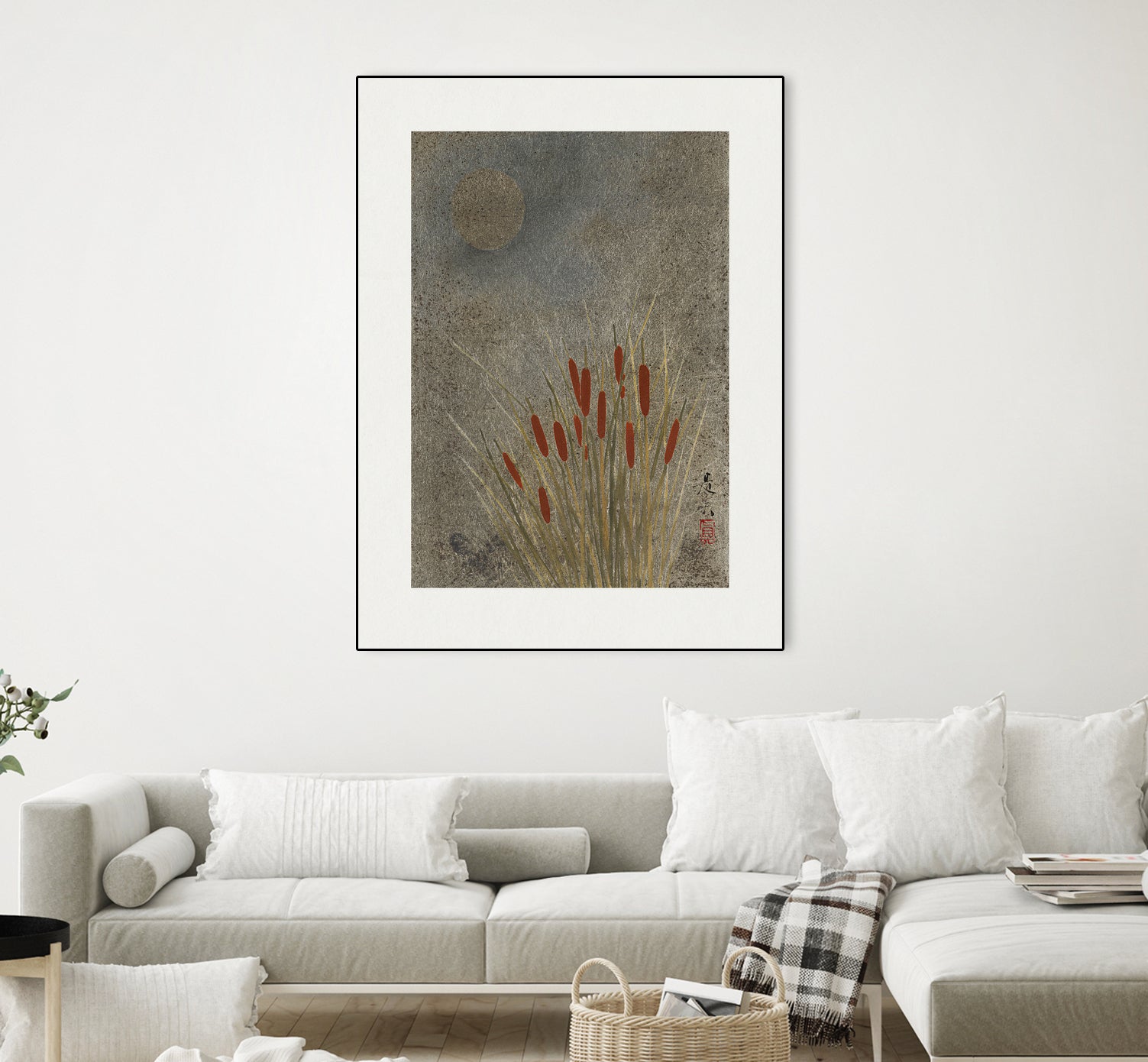 Japanese Grass Field At Night (1807a¬Ä¬ì1891) by Shibata Zeshin on GIANT ART - 9449 illustration