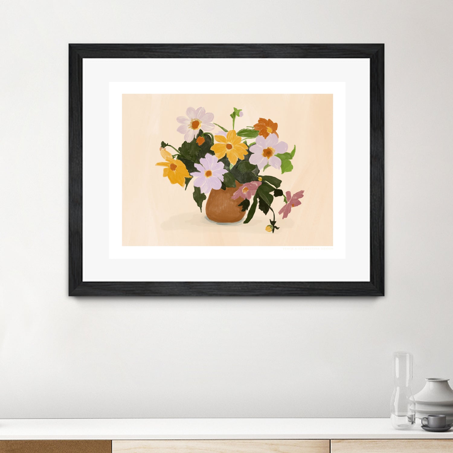 Pandcsummerflowers Copy by Jenny on GIANT ART - liz rome