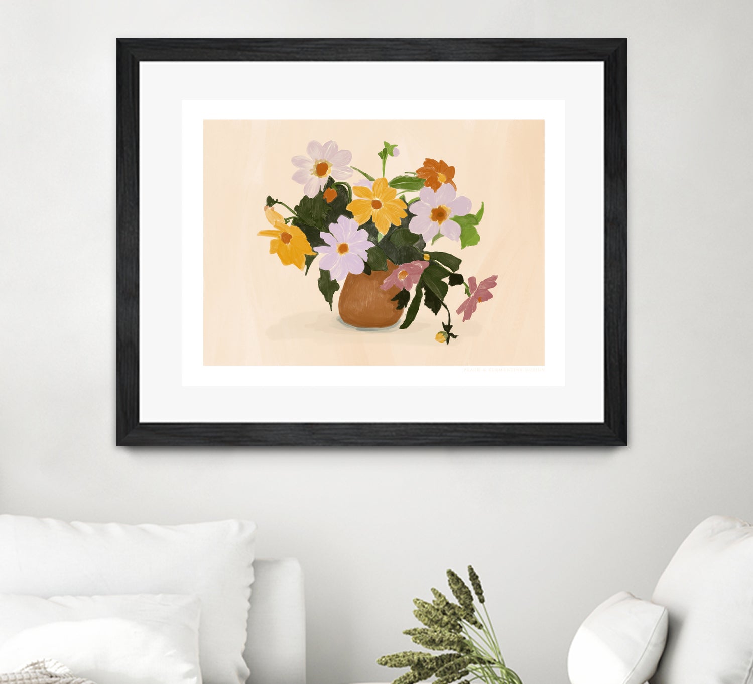 Pandcsummerflowers Copy by Jenny on GIANT ART - liz rome