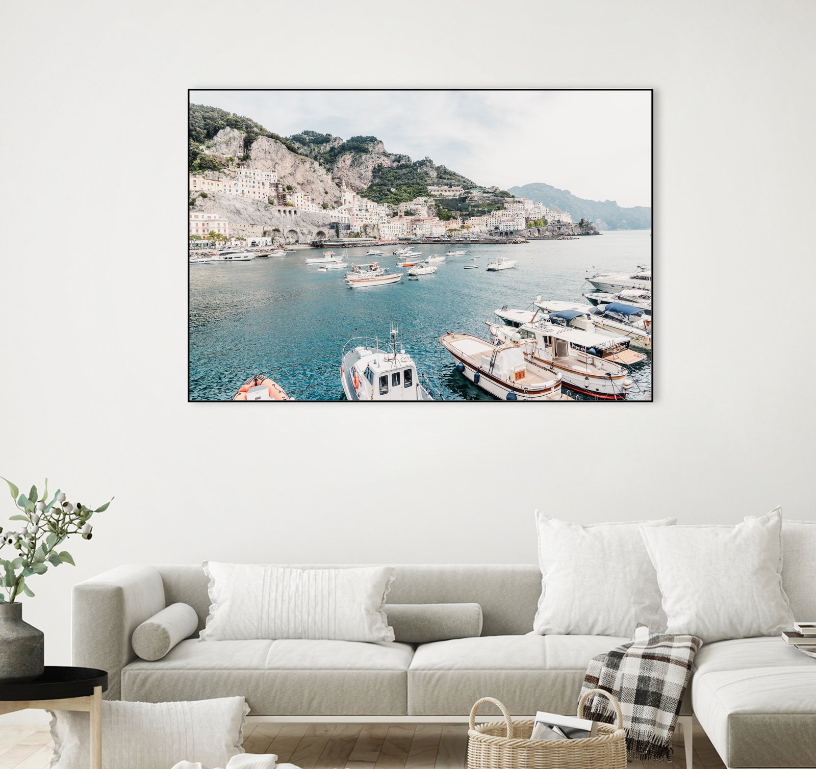 Amalfi coast with boats #2 by Photolovers on GIANT ART - landscape harmony