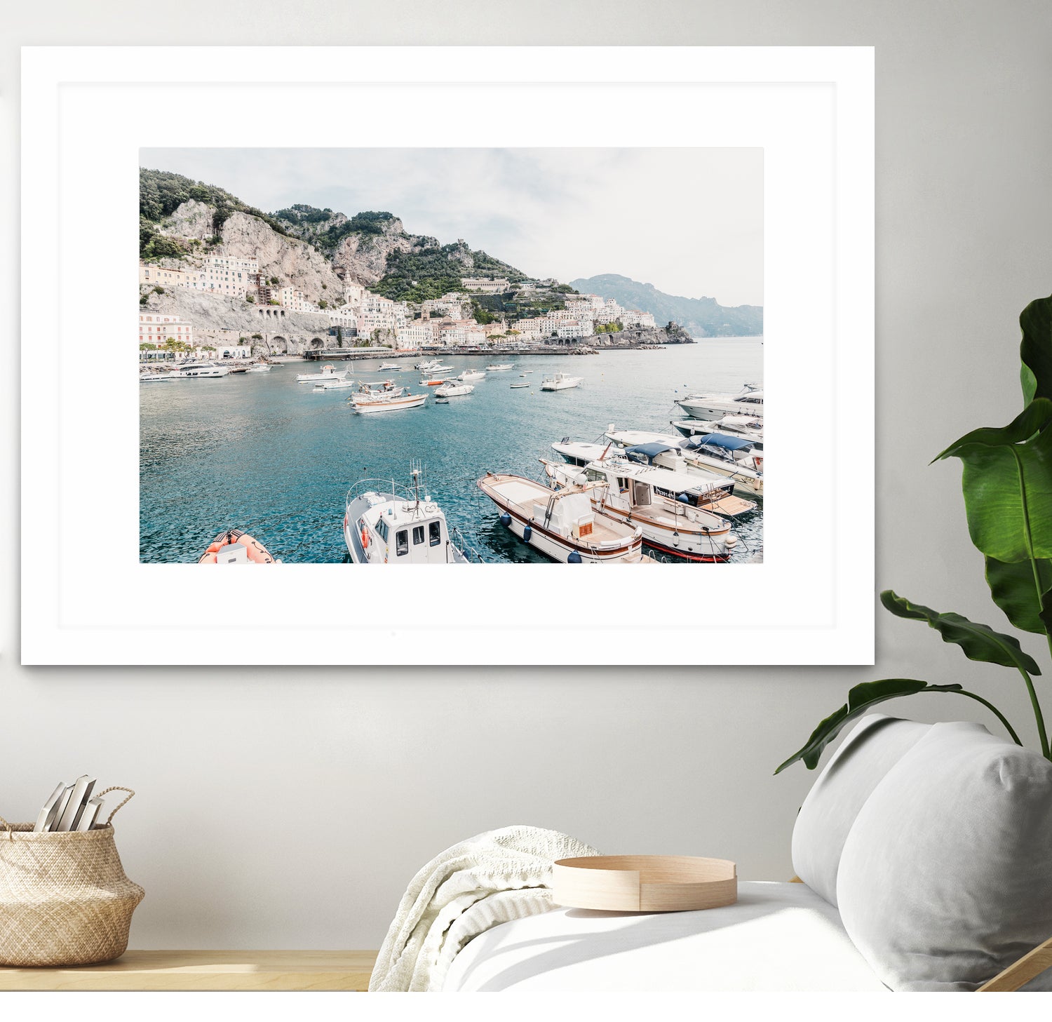 Amalfi coast with boats #2 by Photolovers on GIANT ART - landscape harmony