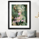 Marie Antoinette Dont Rush Me by Talitha McQueen on GIANT ART - pink contemporary  human face,flower,text,clothing,painting,doll,poster,person,fashion,flowers,flora,floral,botanical,flowers and plants,botanicals,word,words,painted,paint,painterly,people,portrait,figurative