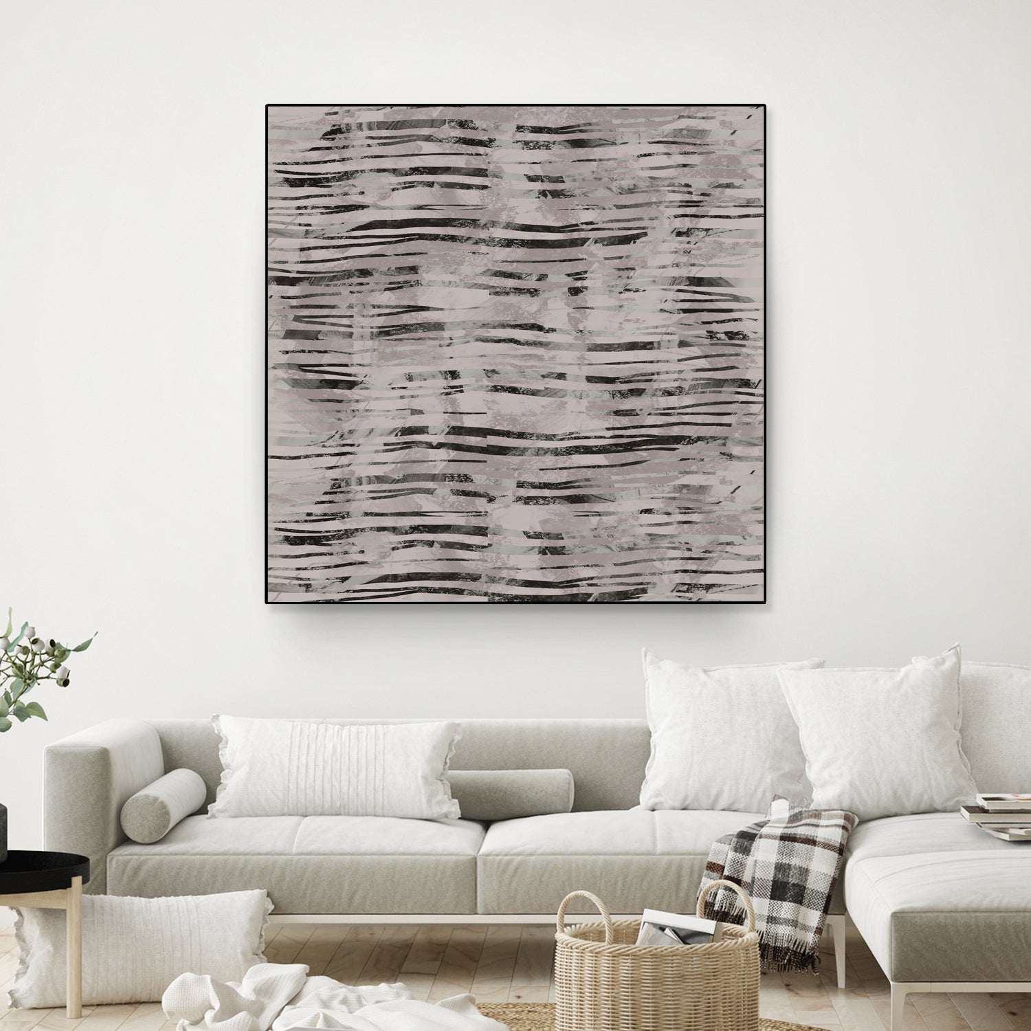 Minimal Organic Wavy Lines 7 by cartissi on GIANT ART - abstract sketch