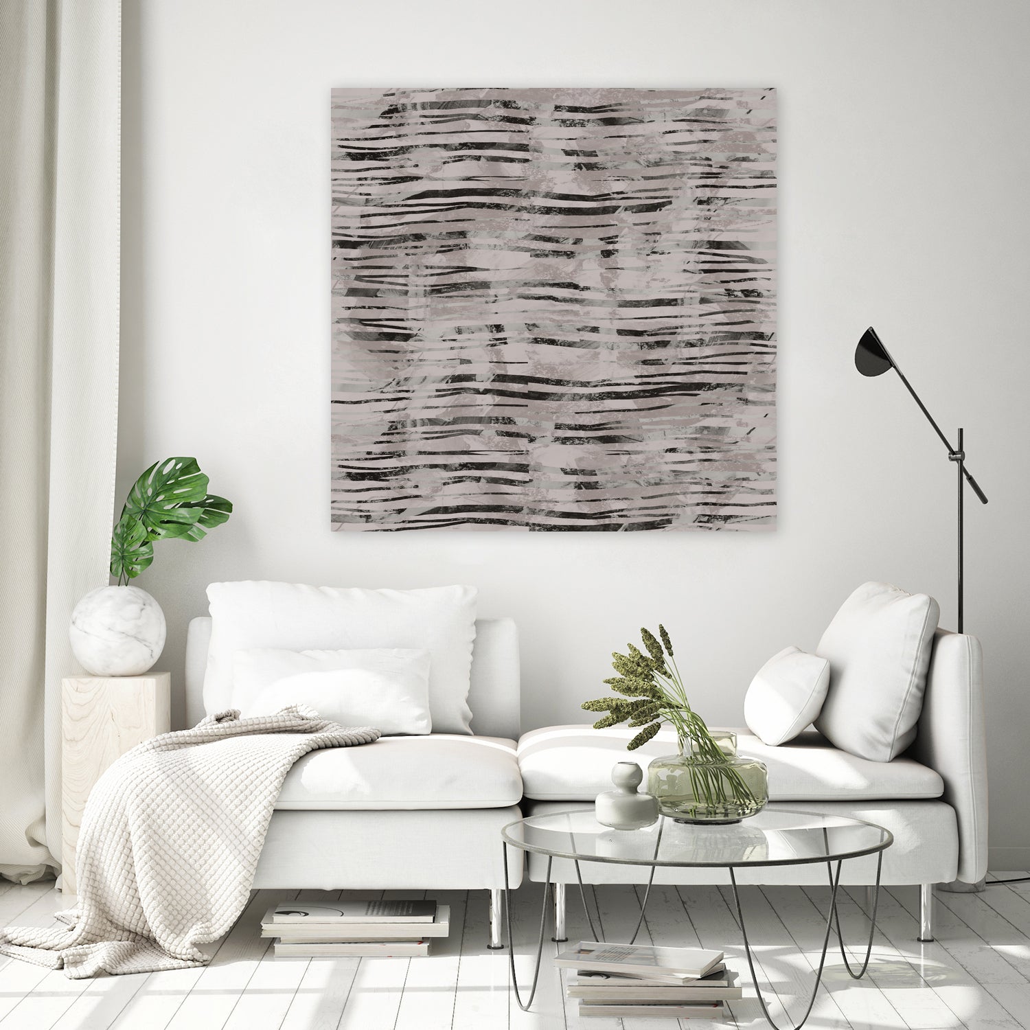 Minimal Organic Wavy Lines 7 by cartissi on GIANT ART - abstract sketch