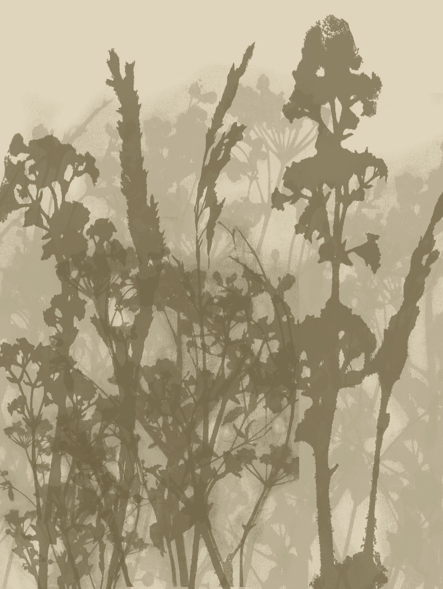 Misty Meadow. Abstract Botanical Art No.10 by Dina Dankers on GIANT ART - 5000 illustration