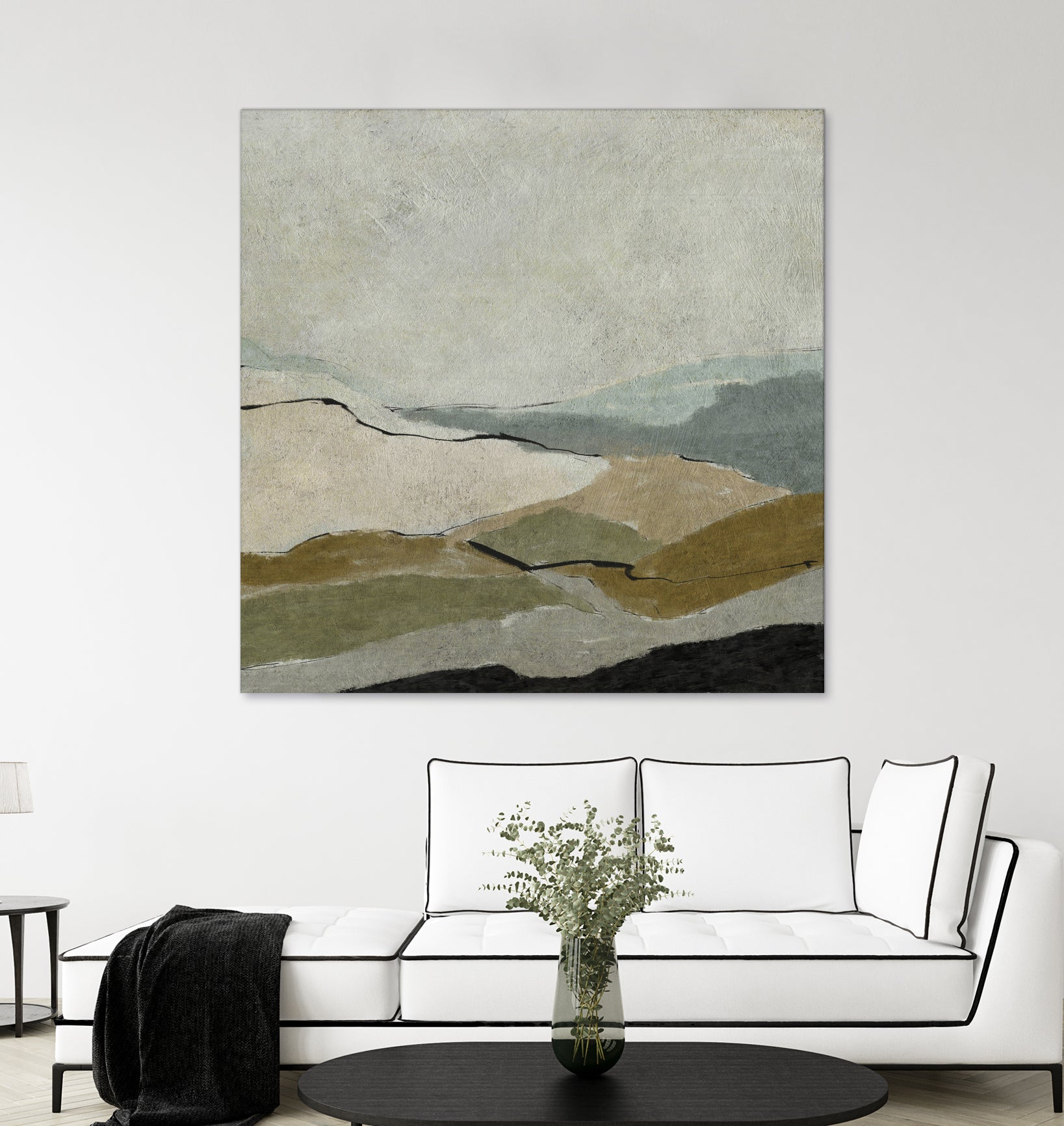 Unseen Landscape by Dan Hobday on GIANT ART - bown abstract ananpainted