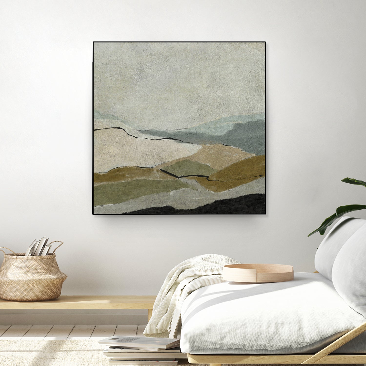 Unseen Landscape by Dan Hobday on GIANT ART - bown abstract ananpainted