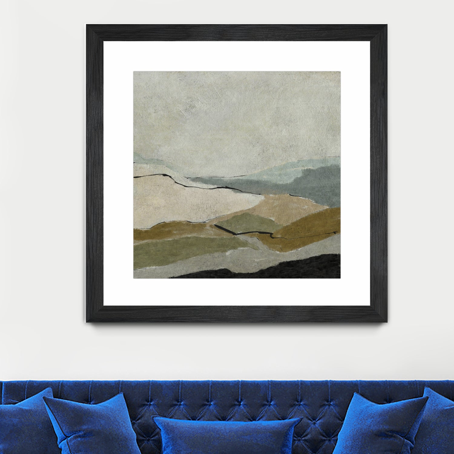 Unseen Landscape by Dan Hobday on GIANT ART - bown abstract ananpainted