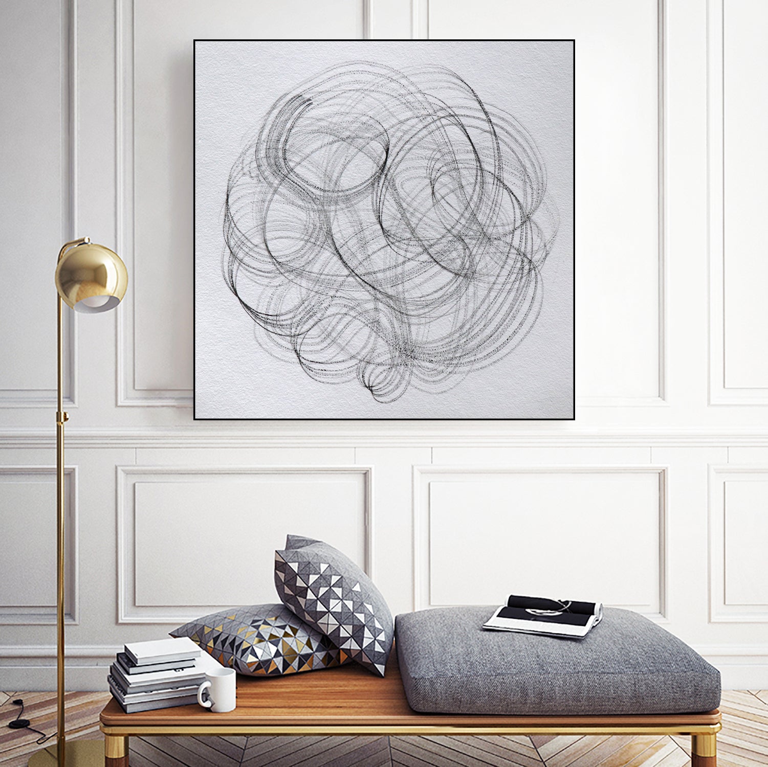 Globe 61 by Santhosh ch on GIANT ART - line art sketch
