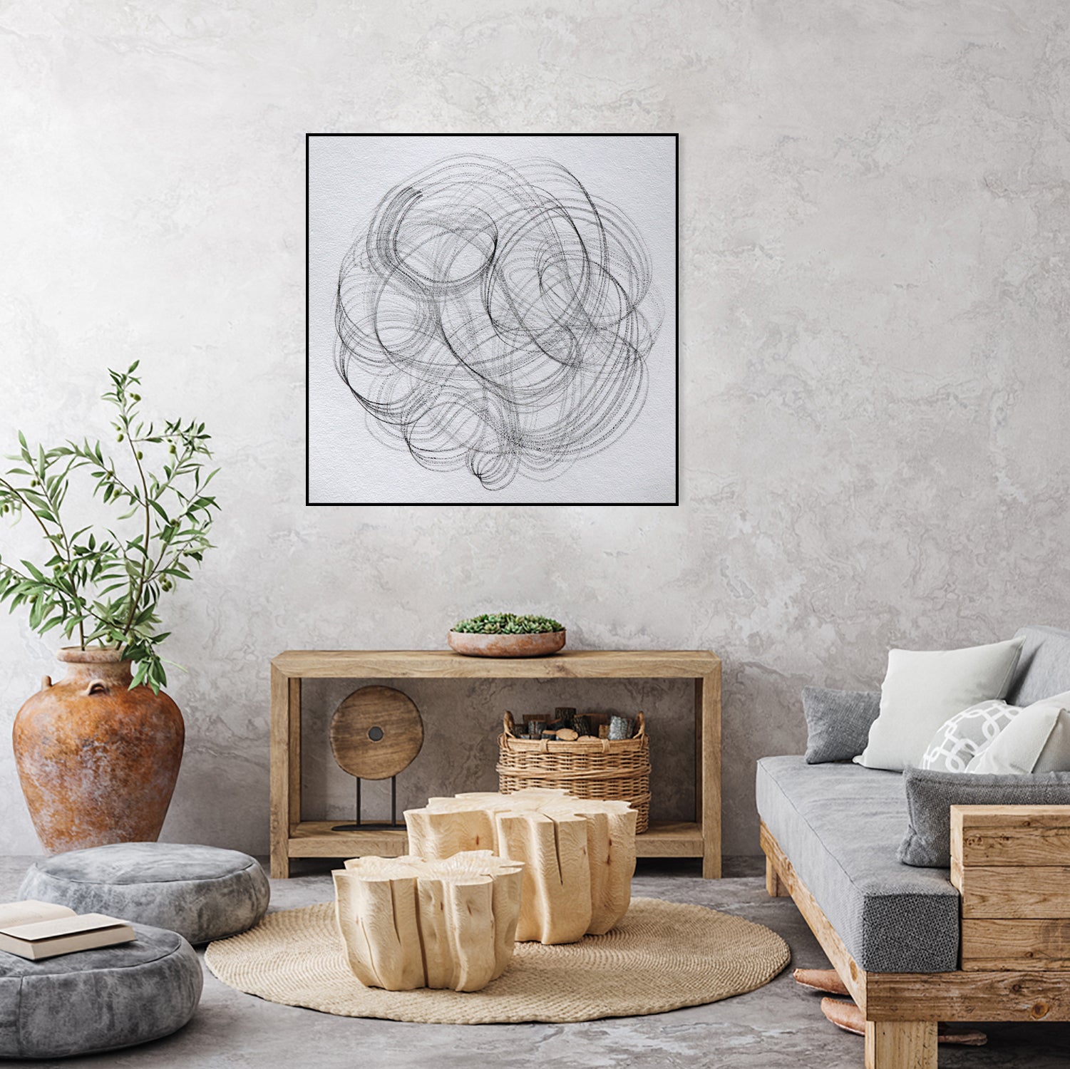 Globe 61 by Santhosh ch on GIANT ART - line art sketch