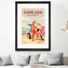 Cape Cod Massachusetts Summer Beach Art by The Whiskey Ginger on GIANT ART - figurative blonde