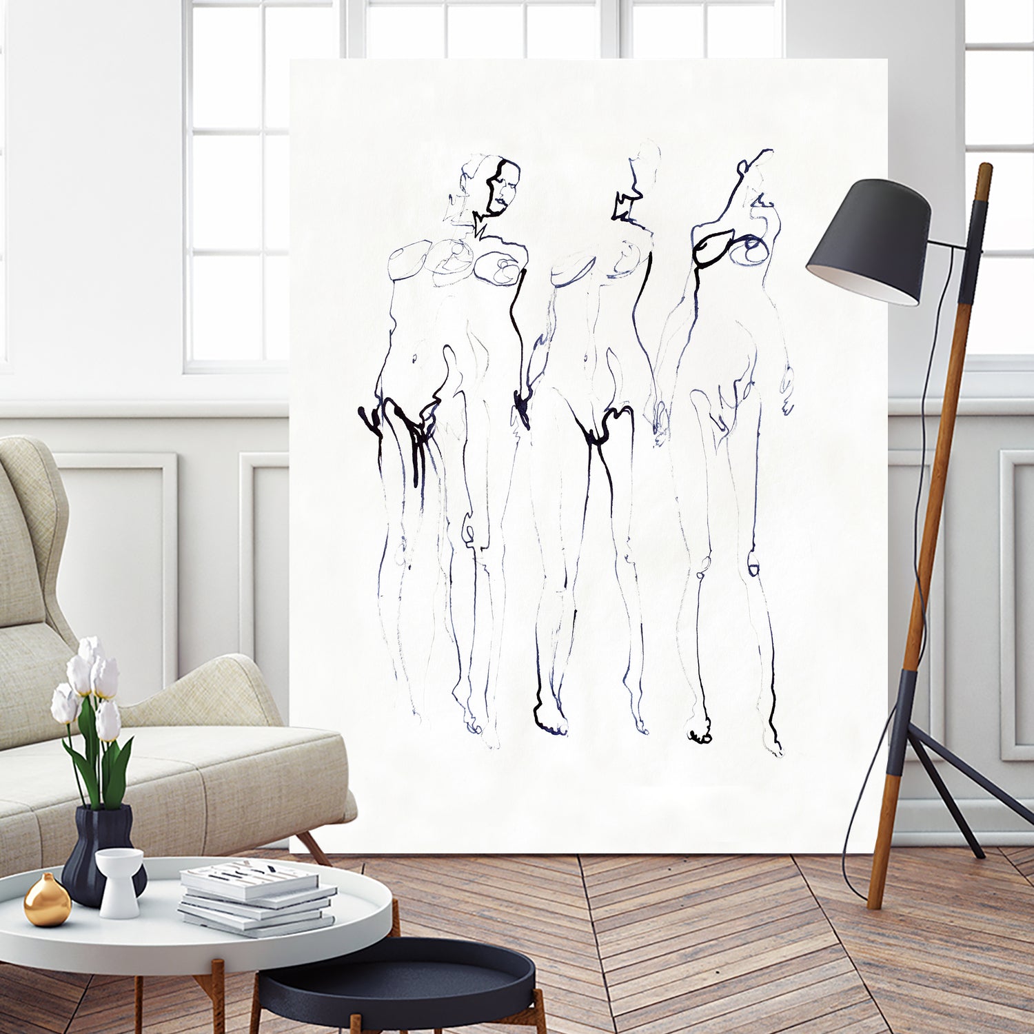 Figure Study 00 by Joshua Hoskins on GIANT ART - line art line art