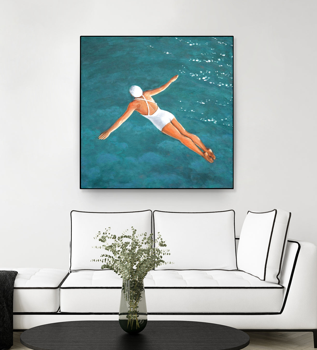 High Diver Above Water by Sarah Morrissette on GIANT ART - landscape woman