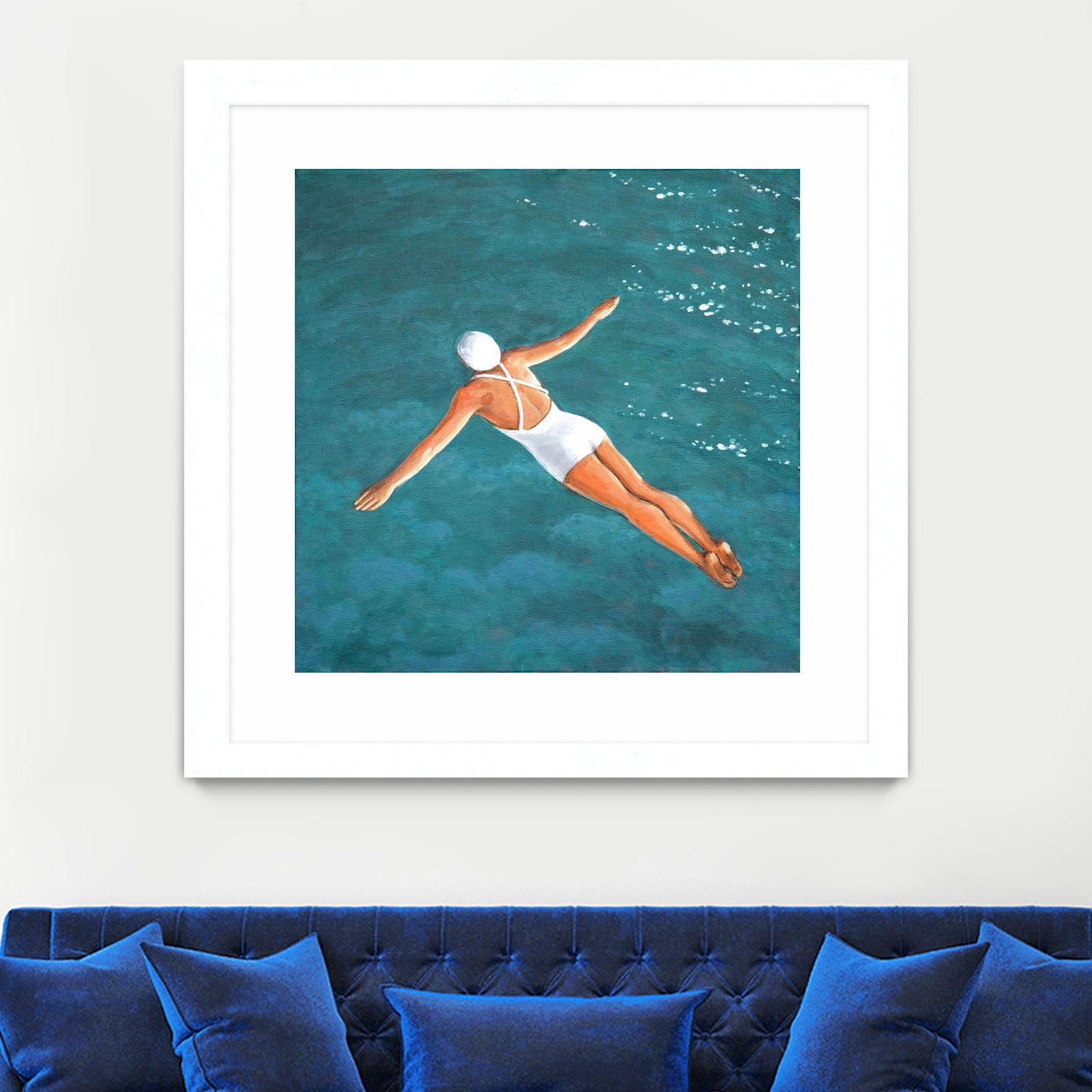 High Diver Above Water by Sarah Morrissette on GIANT ART - landscape woman