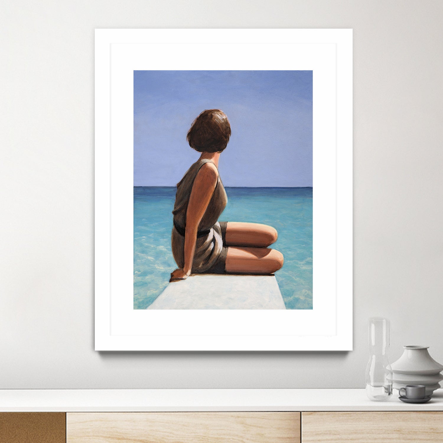 Sea View by Sarah Morrissette on GIANT ART - figuative looking away