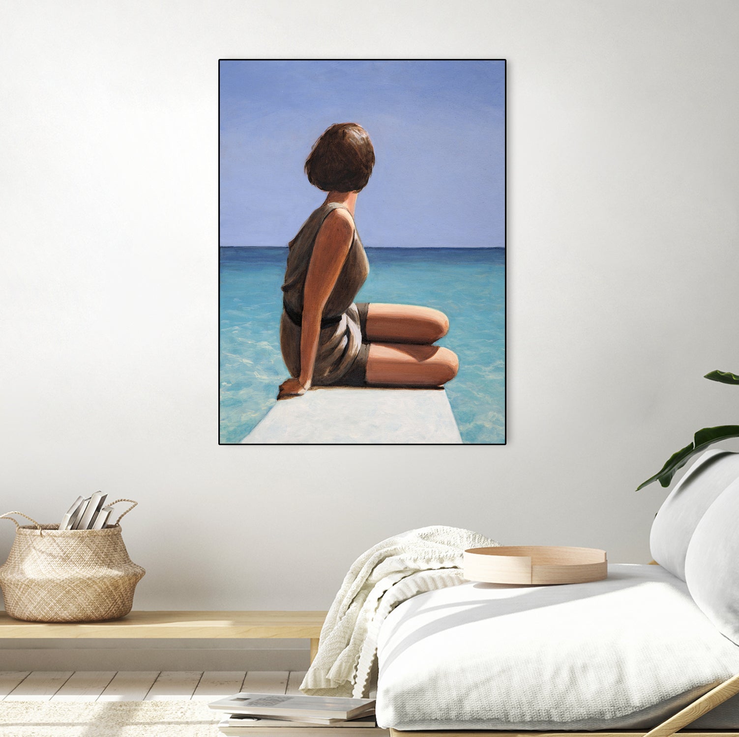 Sea View by Sarah Morrissette on GIANT ART - figuative looking away