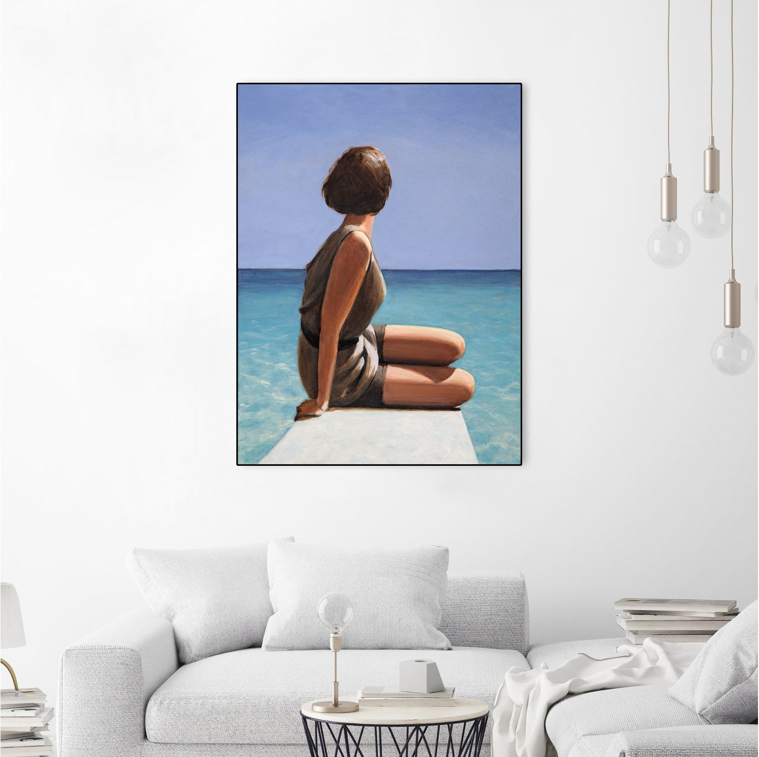 Sea View by Sarah Morrissette on GIANT ART - figuative looking away