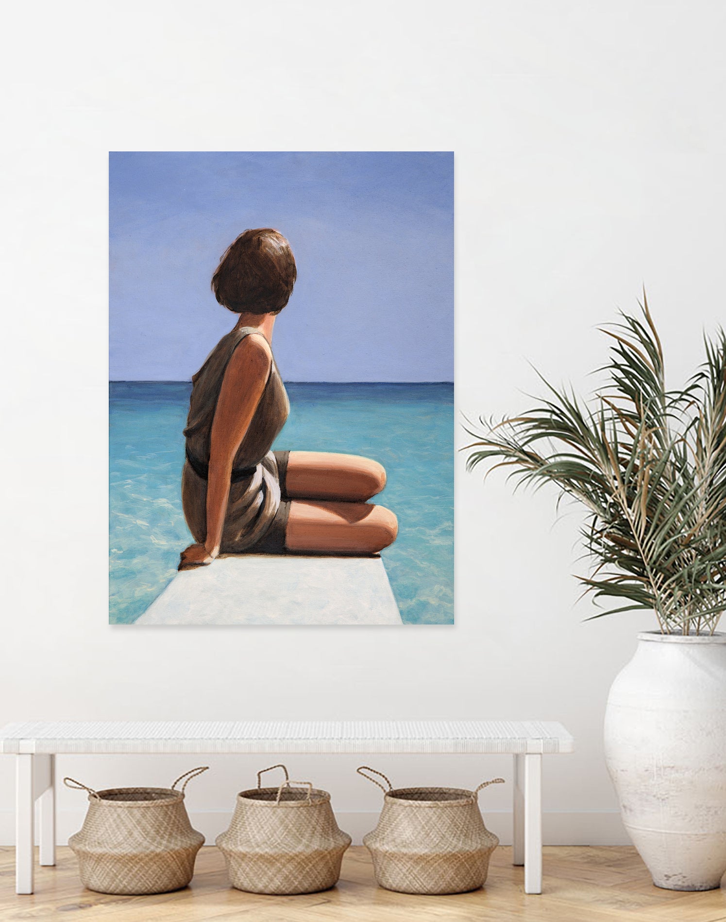 Sea View by Sarah Morrissette on GIANT ART - figuative looking away