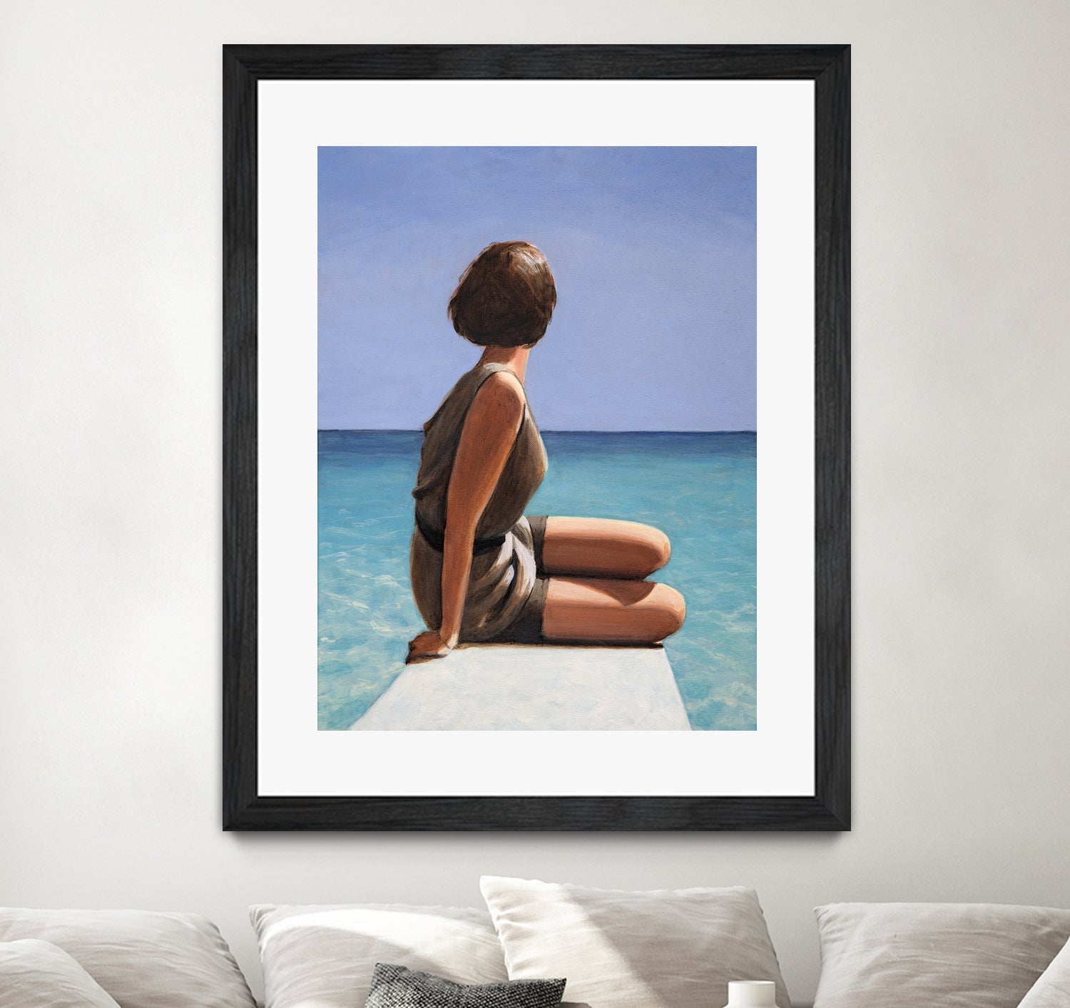 Sea View by Sarah Morrissette on GIANT ART - figuative looking away