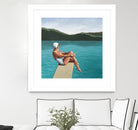 Swimmer At Lake by Sarah Morrissette on GIANT ART - figurative diving board