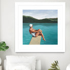 Swimmer At Lake by Sarah Morrissette on GIANT ART - figurative diving board