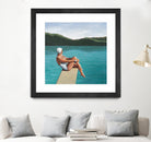 Swimmer At Lake by Sarah Morrissette on GIANT ART - figurative diving board