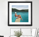 Swimmer At Lake by Sarah Morrissette on GIANT ART - figurative diving board