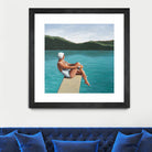 Swimmer At Lake by Sarah Morrissette on GIANT ART - figurative diving board