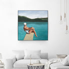 Swimmer At Lake by Sarah Morrissette on GIANT ART - figurative diving board