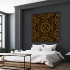 Golden Maze Pattern by Marika Barsrsind on GIANT ART - 8000 illustration