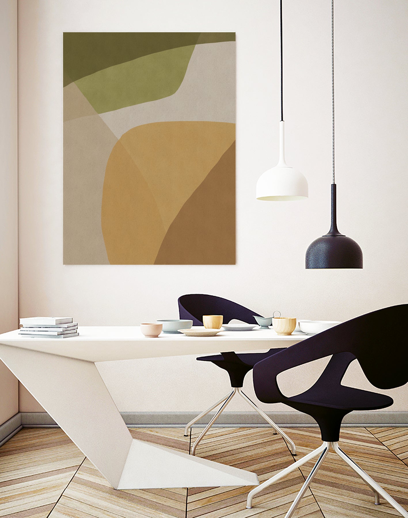 Echoe by Dan Hobday on GIANT ART - abstract beige