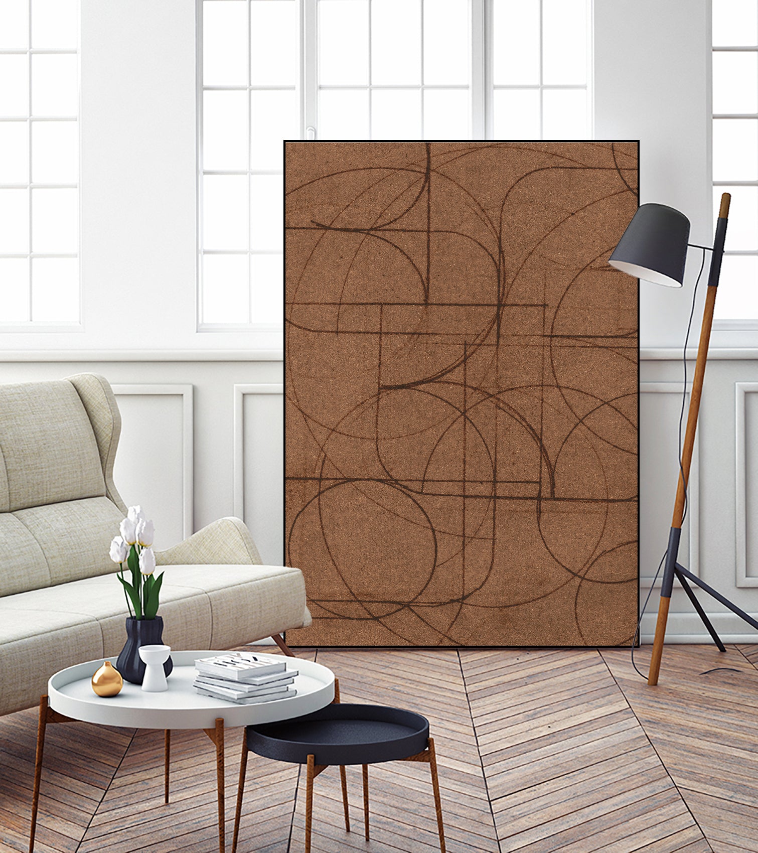 Curved 1 by Dan Hobday on GIANT ART - abstract pattern