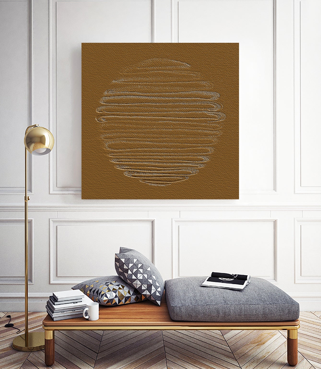 Round Shape 37 by Santhosh ch on GIANT ART - text abstract text