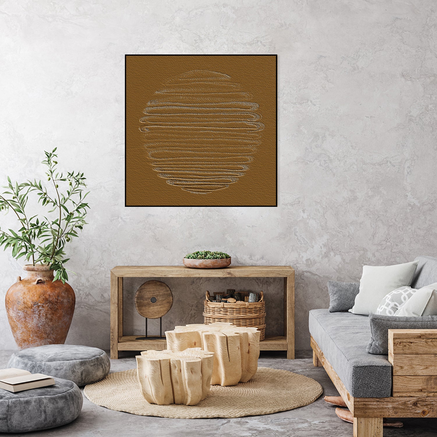 Round Shape 37 by Santhosh ch on GIANT ART - text abstract text