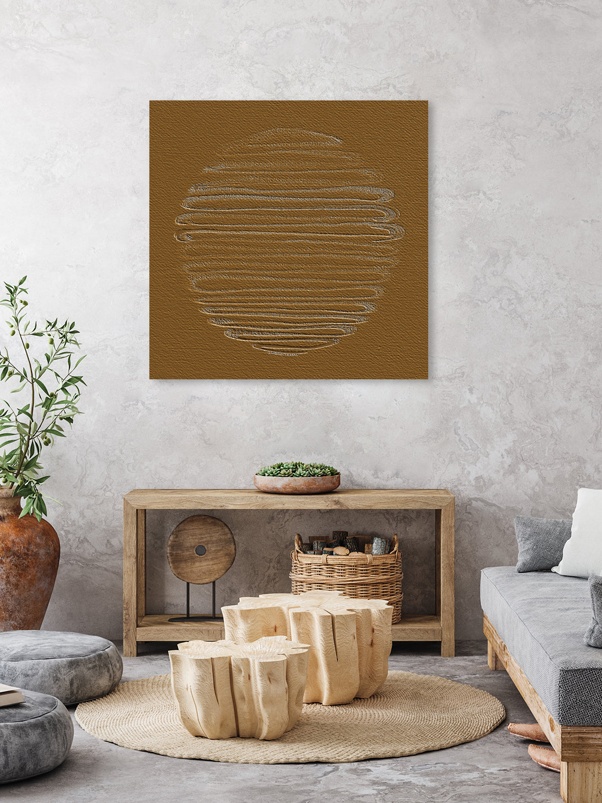 Round Shape 37 by Santhosh ch on GIANT ART - text abstract text