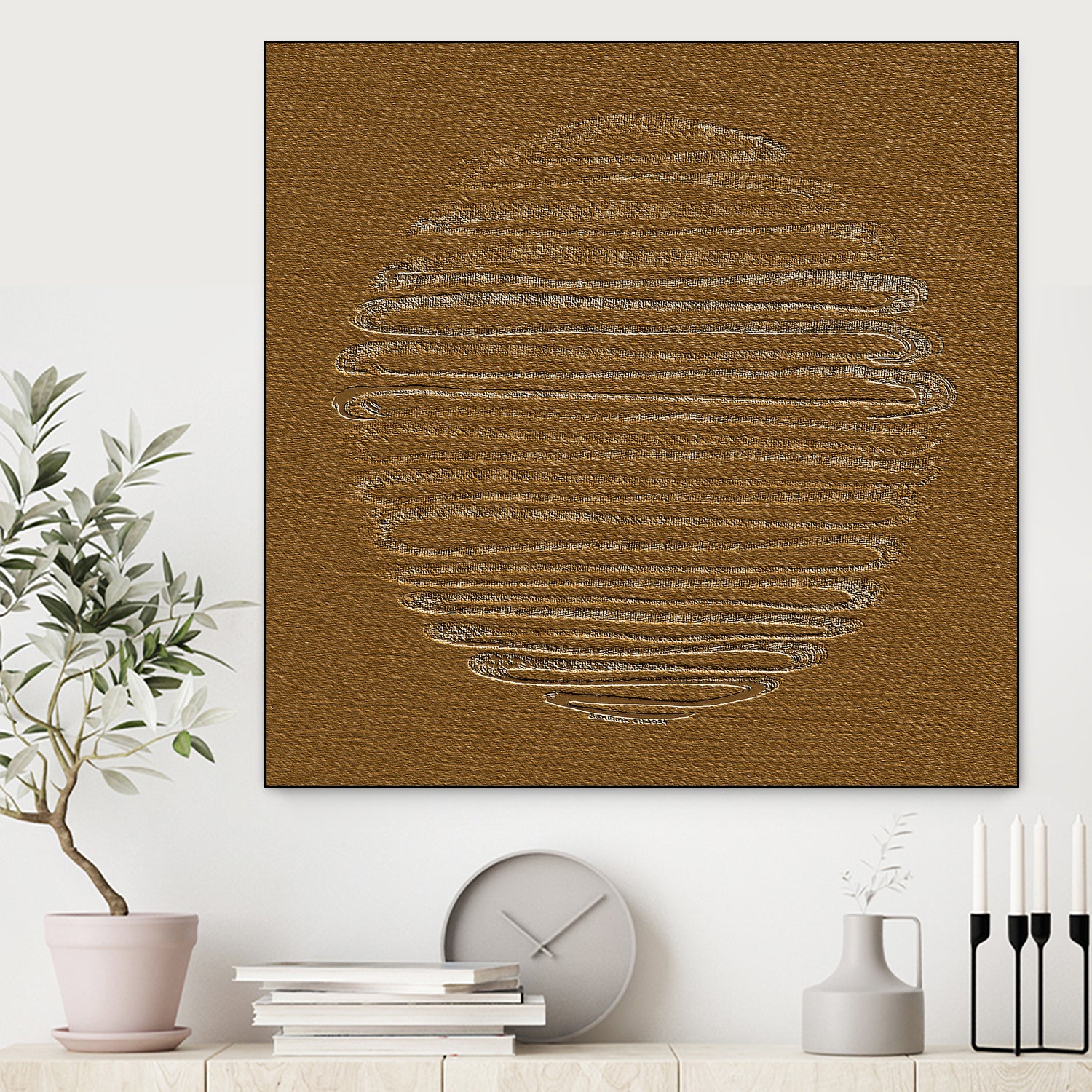 Round Shape 37 by Santhosh ch on GIANT ART - text abstract text