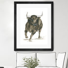 Charging Bull Power by Isabelle Brent on GIANT ART - 4885 illustration