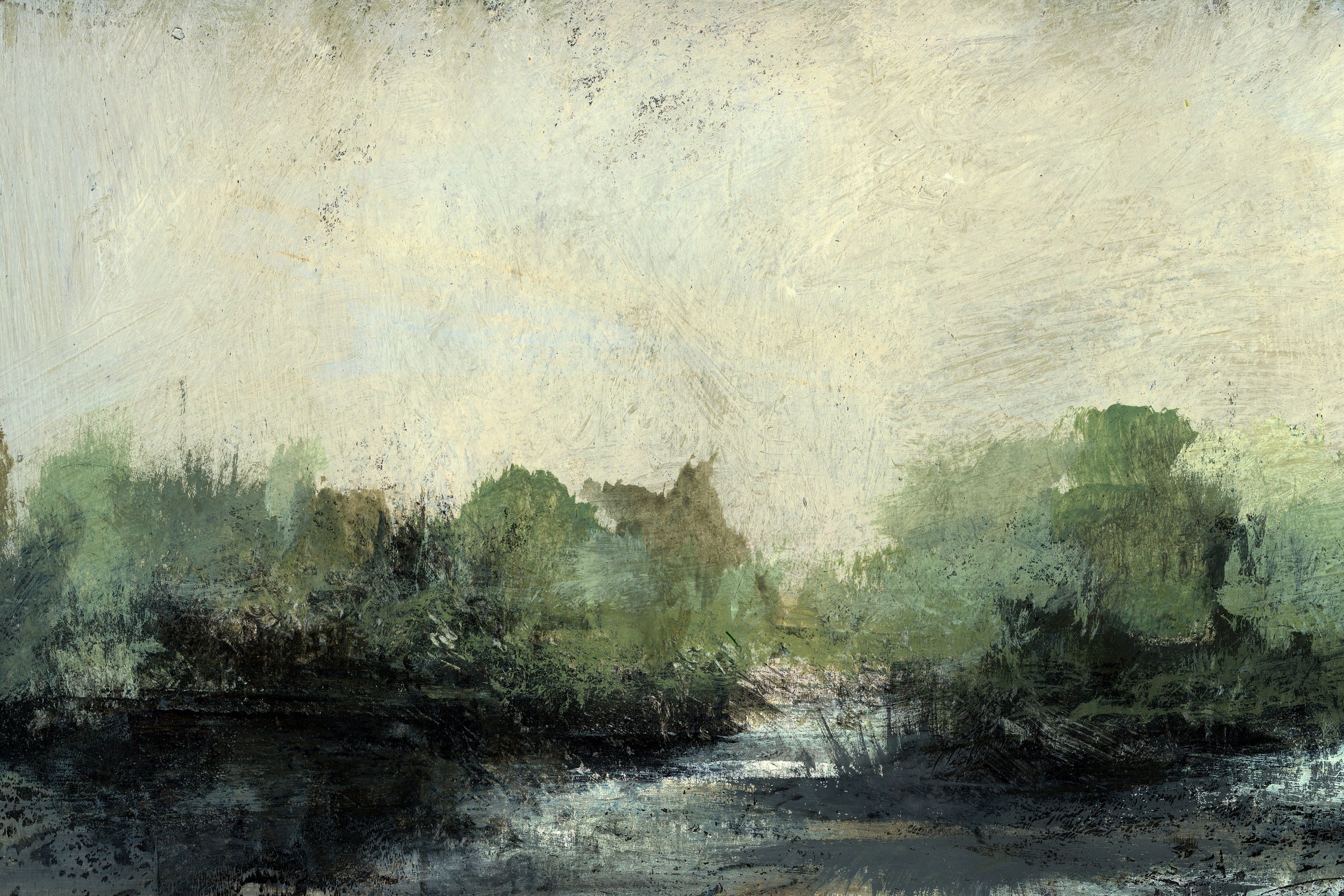 Forest Stream by Dan Hobday on GIANT ART - nature and landscapes painting